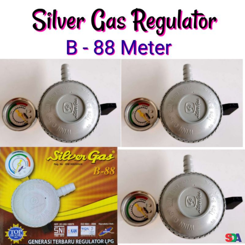 Regulator Gas Meter Silver Gas B-88m