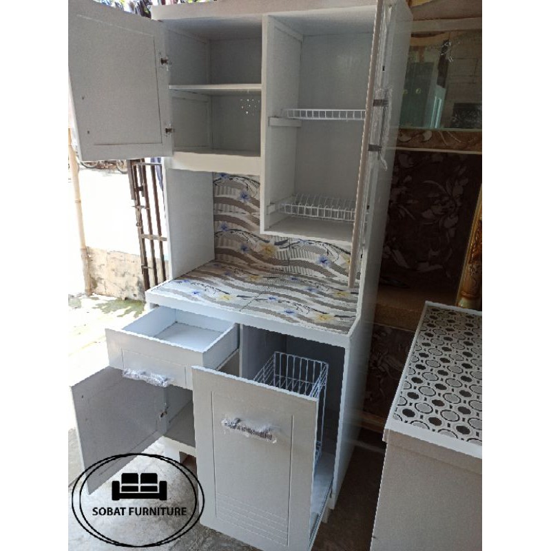 Lemari Sayur 2 Pintu (Premium) Model Kitchen Set