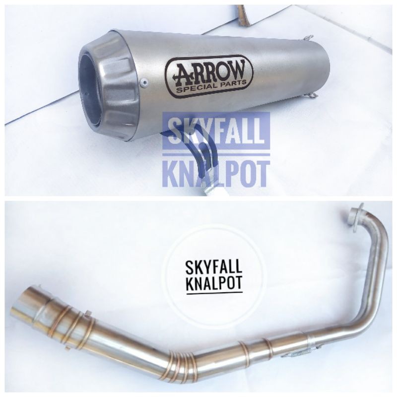 Knalpot Racing ARROW PRO RACE SILENCER SANBLAST R15 MT 15 VIXION FU SONIC BYSON XABRE MX CBR 150 GSX