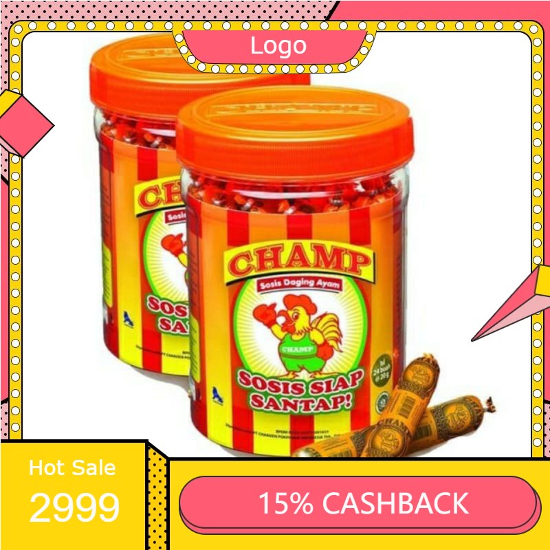 

RENGKEK SURABAYA - Sosis Champ Siap Makan - Per Toples Isi 26pcs