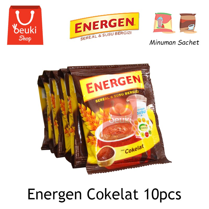 

RENCENG Energen Cokelat Minuman Sereal Susu Bergizi - 10pcs x 29gr