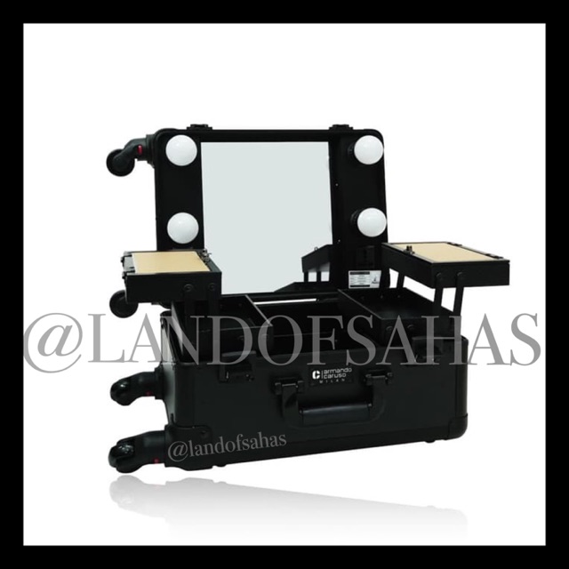 Armando Caruso - beauty case tempat tas make up koper makeup murah original rose gold pink hitam