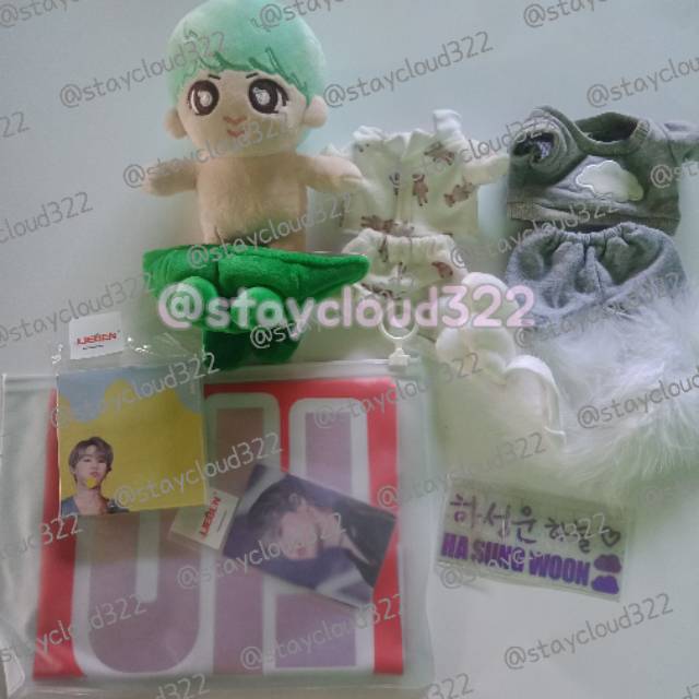 [BOOKED] Ha Sungwoon Doll Slogan Goods