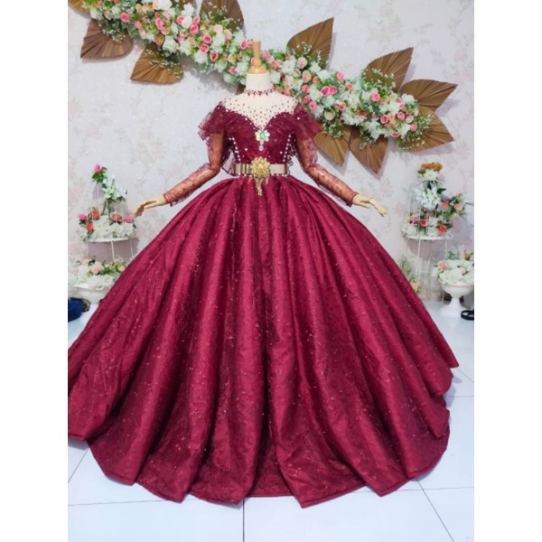 1❤️gaun pengantin (kriwil) Barbie LAPIS BUSA