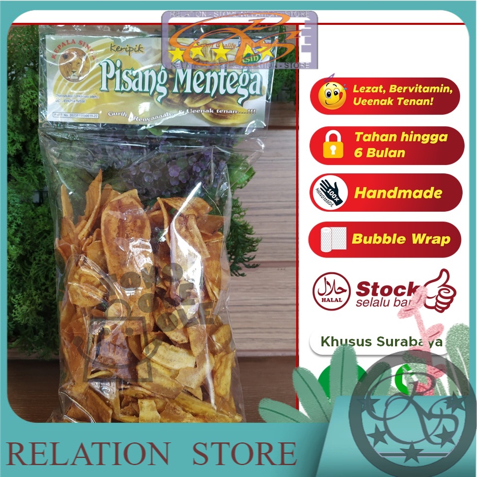 

Keripik Pisang Mentega Cap Kepala Singa 250 gr