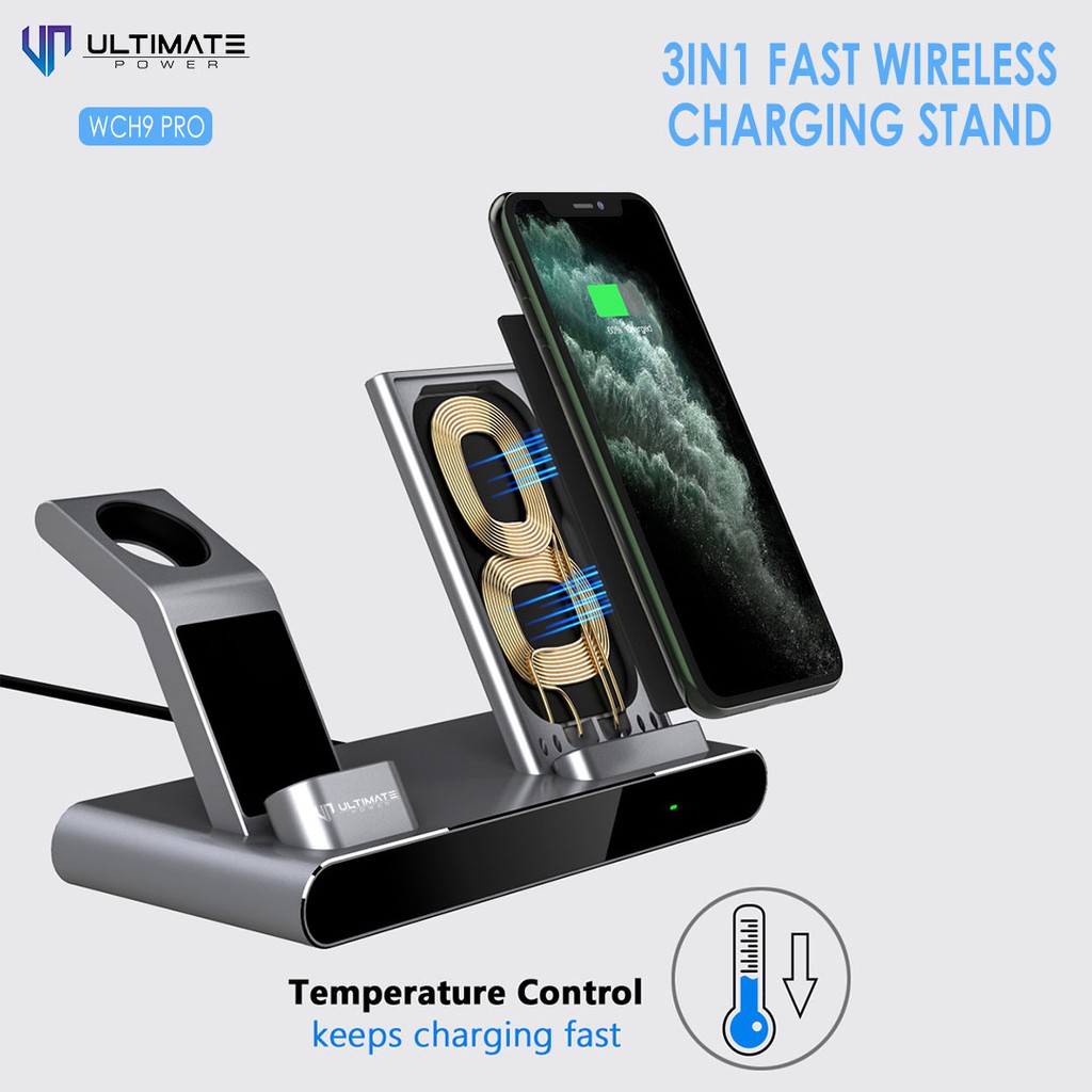 Wireless Charger Stand Ultimate 3in1 Fast   original