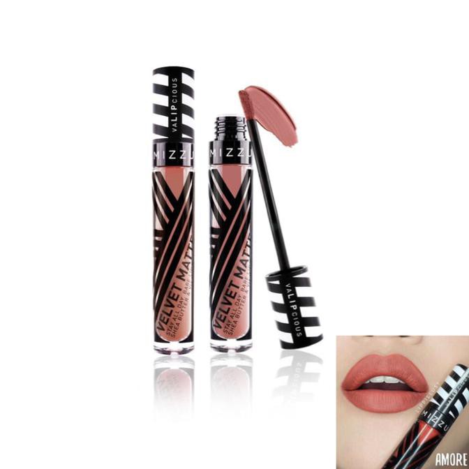 Mizzu Lipstick Valipcious Velvet Matte AMORE 706 - Lipstik Nude Coklat