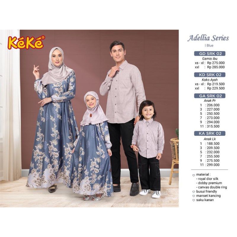 SARIMBIT KEKE HUMAIMA ADELIA SERIES BLUE