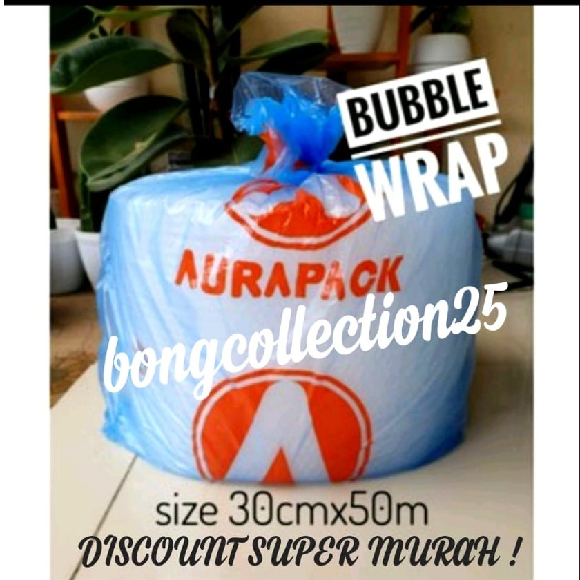 BUBBLE WRAP 50METER X 30 CM / AURAPACK / BUBBLE WARP / BUBBLE WRAP ROLL