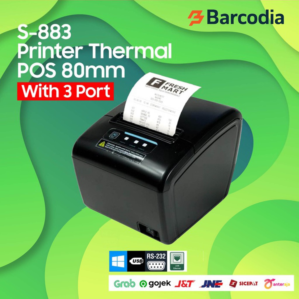 Printer Thermal Kasir POS 80MM BISON S-883 USB - SERIAL - ETHERNET