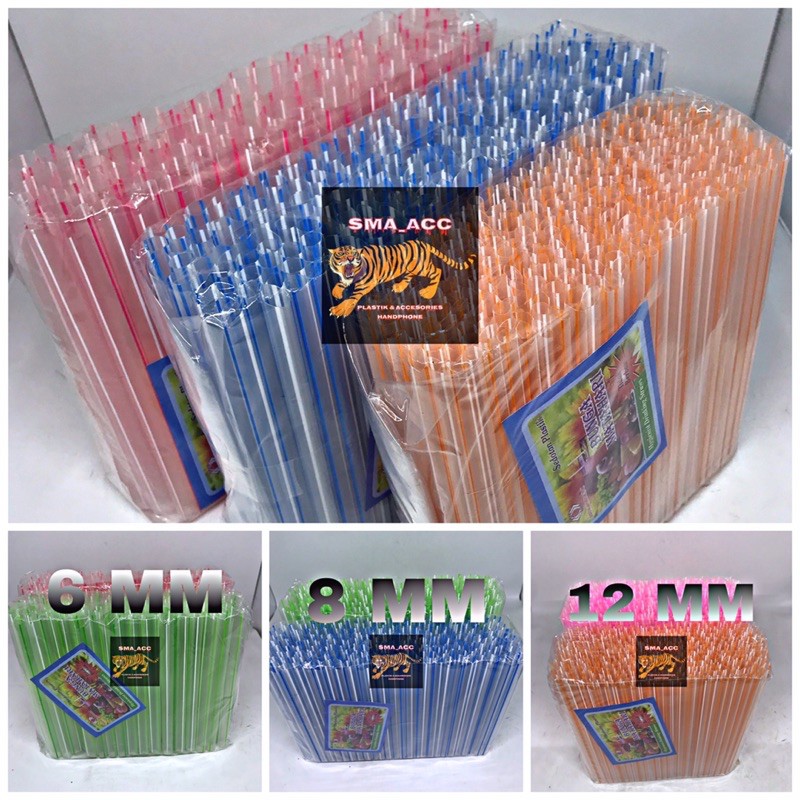 Jual Sedotan Plastik Boba Lancip 6mm 8mm 12 Mm Sedotan Bubble Ukuran 6mm 8mm 12mm Shopee 0796