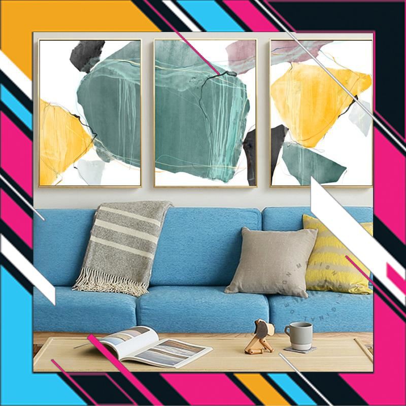 Poster Murah Berkualitas Surelife Abstrak Marmer Rumit Warna Dinding Seni Lukisan Kanvas Gambar Pop