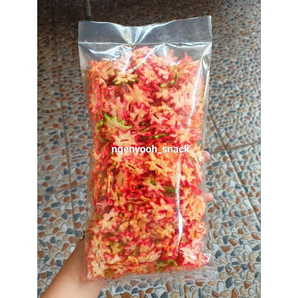 

SEBLAK KERUPUK BUNGA 250gram / SEBLAK KERING / KERUPUK BINTANG