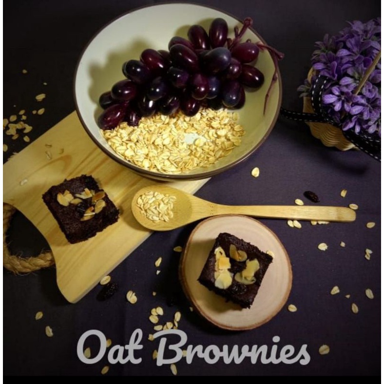 

Oat brownies Bandung, GLUTENFREE, RAFINATED SUGAR FREE, bagus buat diet
