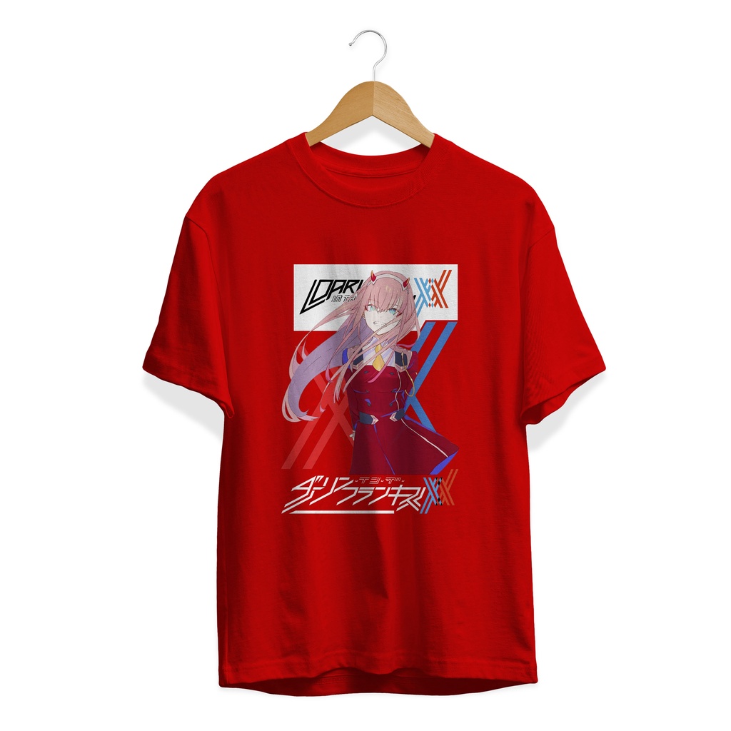 KAOS Anime ZERO TWO FRANXX MANGA JAPAN / T-SHIRT STYLE ANIME KEREN