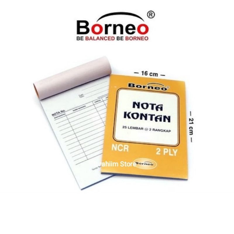 NOTA KONTAN 2 PLY TANGGUNG NOTA KONTAN BORNEO 2 PLY TANGGUNG