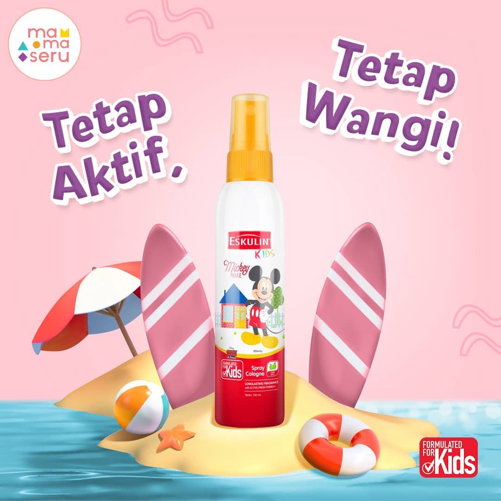 Parfum Anak Mickey Minnie ESKULIN KIDS Spray Cologne 100 ML Kartun 100ml Minyak Wangi