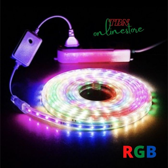 Lampu LED STRIP RGB SELANG 2835 220v OUTDOOR 3528 / Led Strip Merah Putih Outdoor Indoor Waterproof