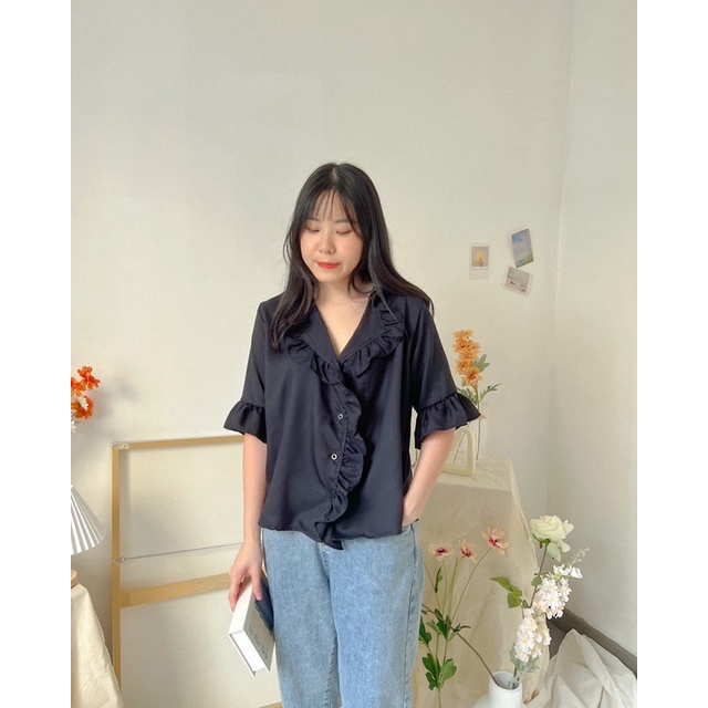 KANON - Dali Blouse - Blouse kantor / kuliah vintage korean look