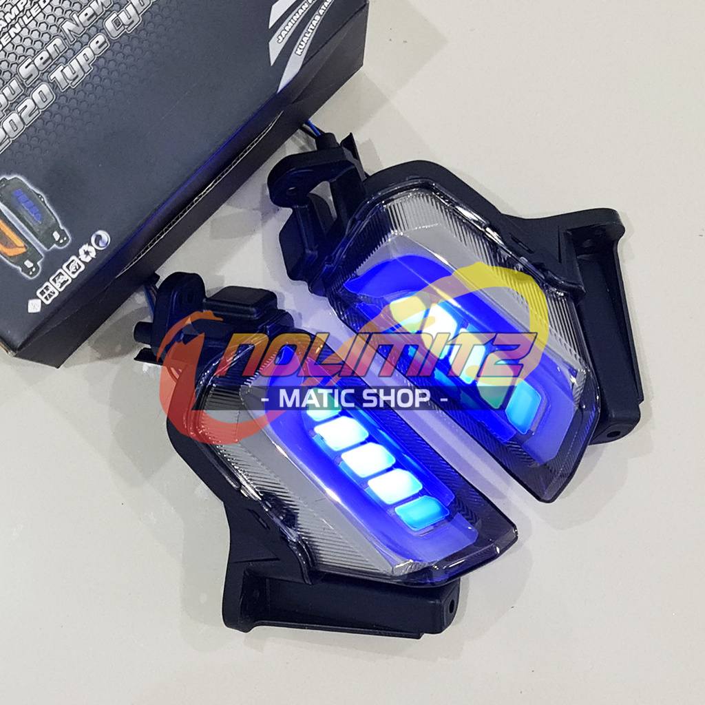 Lampu Sein JPA Cyber Sen Senja LED 3 in 1 Smoke Yamaha Aerox 155 ALL TYPE