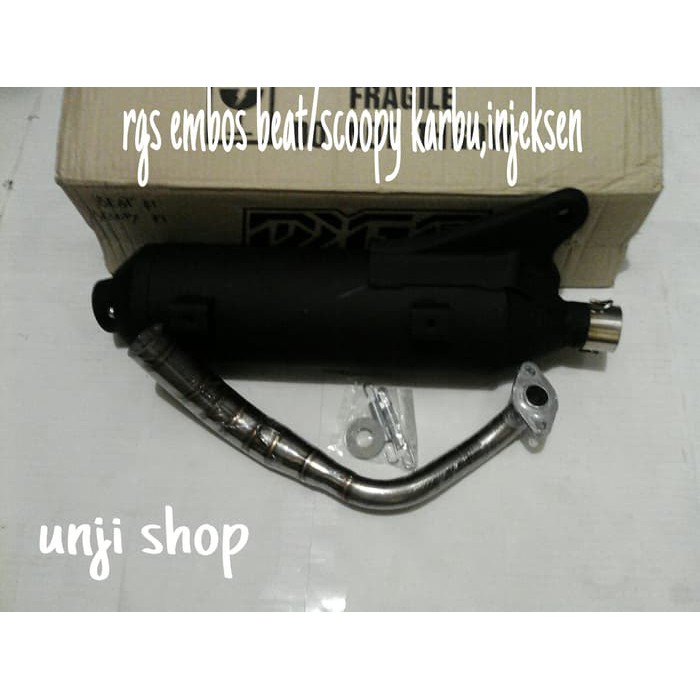 knalpot rrgs embos beat/scoopy karbu
