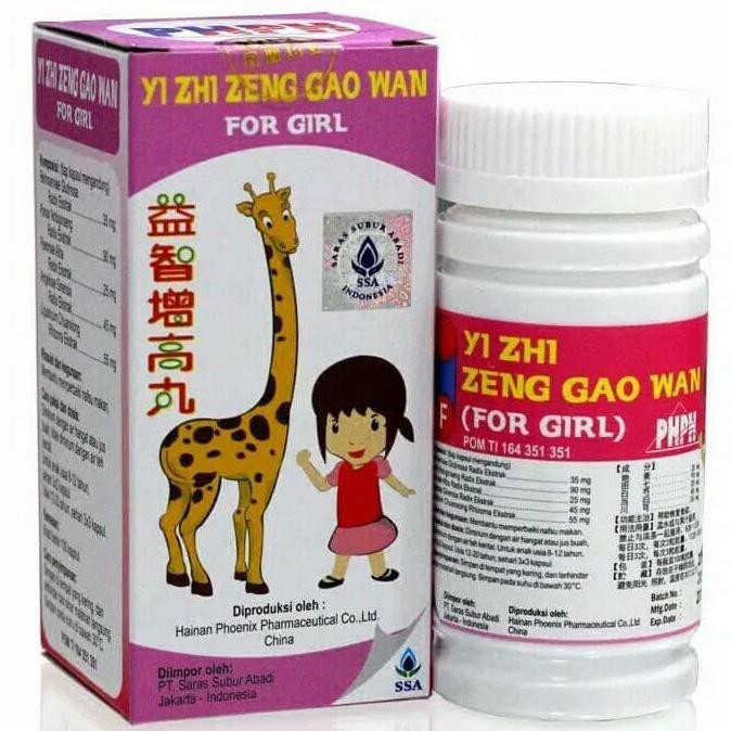 Grow Up Pills For Girls ( Yi Zhi Zeng Gao Wan ) - Obat Peninggi Badan