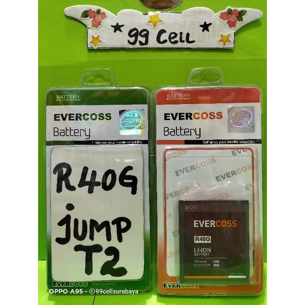 Baterai battery batrai batre Evercoss R40G Jump T2 original