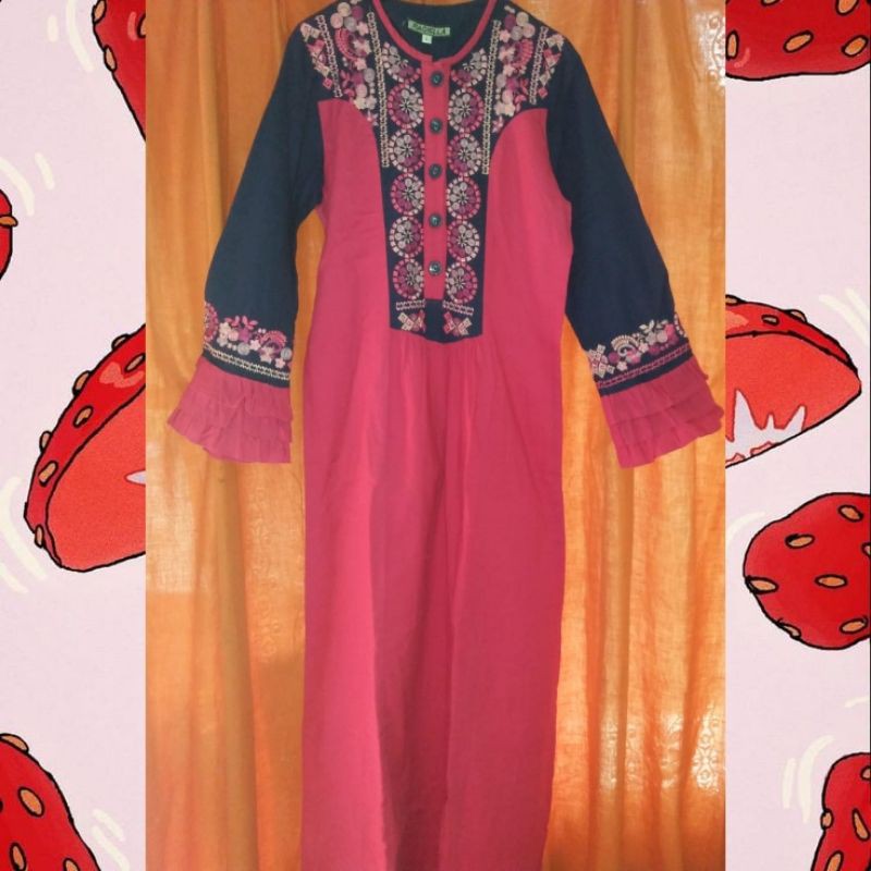 PRELOVED|| Gamis Pink Fanta