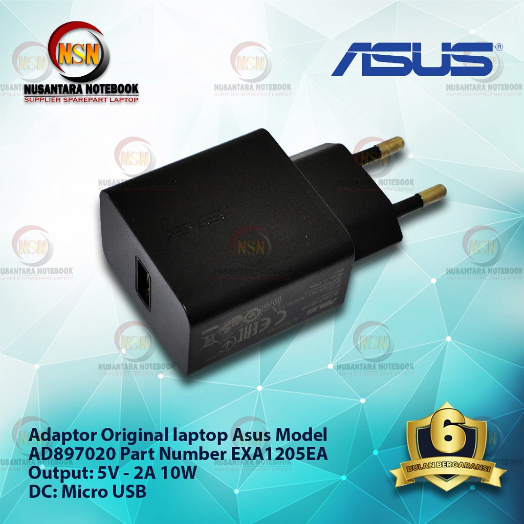 Adaptor Charger Original Asus 5V - 2A Micro Usb for Smartphone and Tab