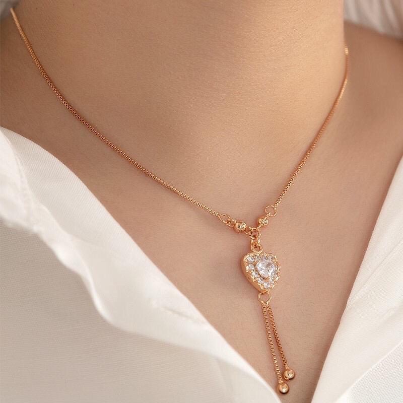 kalung motif batu warna fashion