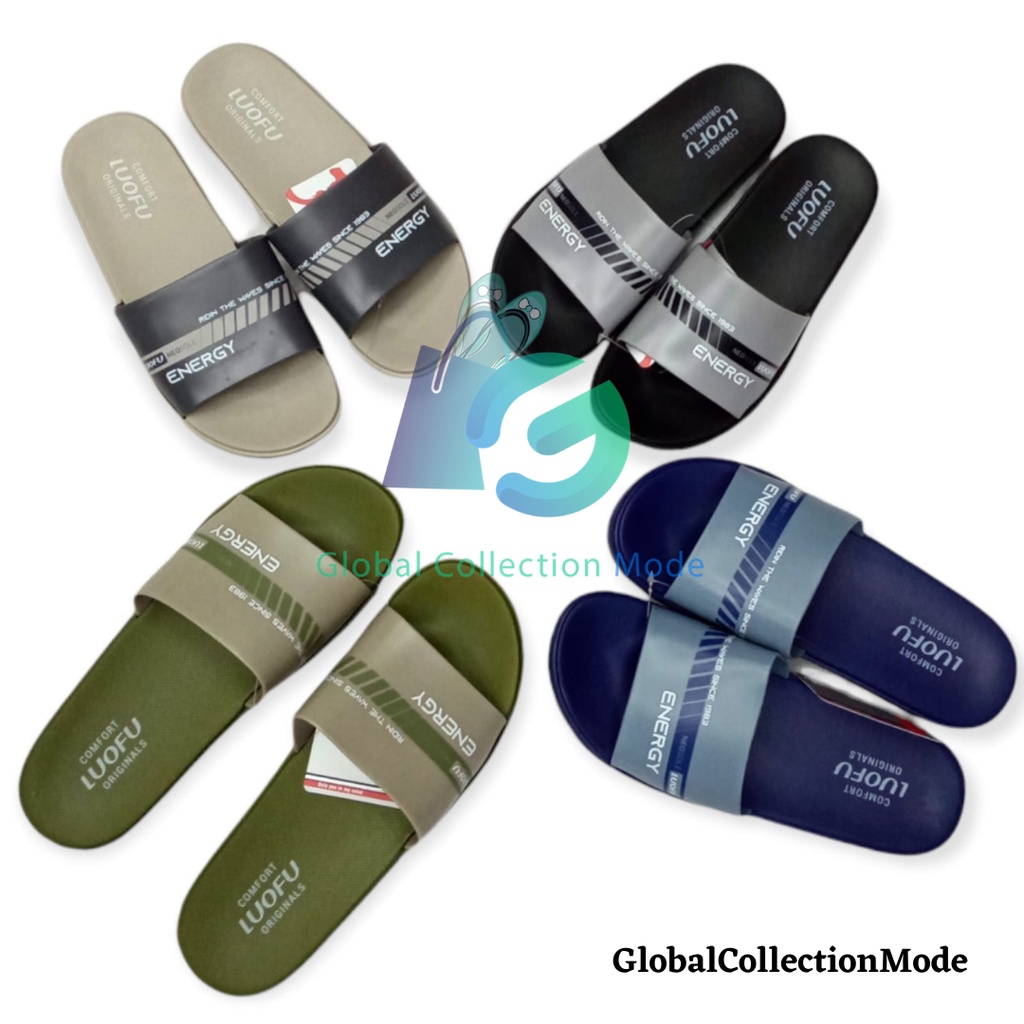 Sandal Slip On Pria Luofu - E-7172