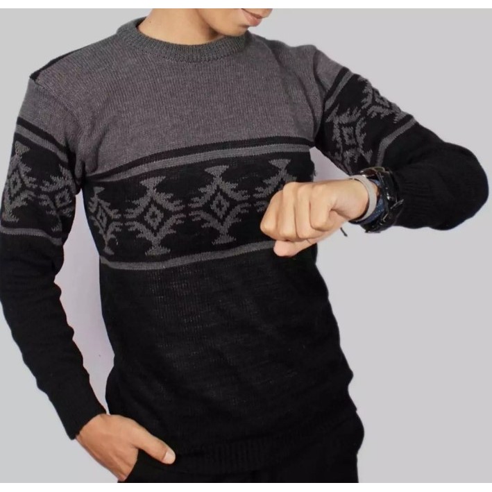 Sweater Rajut Pria DRAGON Tribal HightQuality