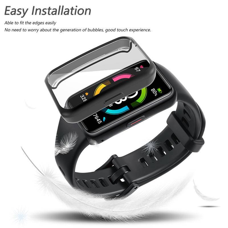 Soft Case Tpu Ultra Slim Bumper Pelindung Layar Smartwatch Huawei Honor Band 6 Pro Watch Fit Es Watch6