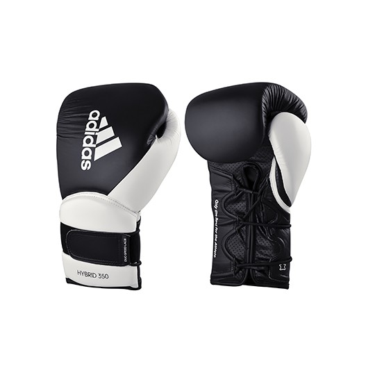 Adidas Sarung Tinju Hybrid 350 Boxing Glove Black White