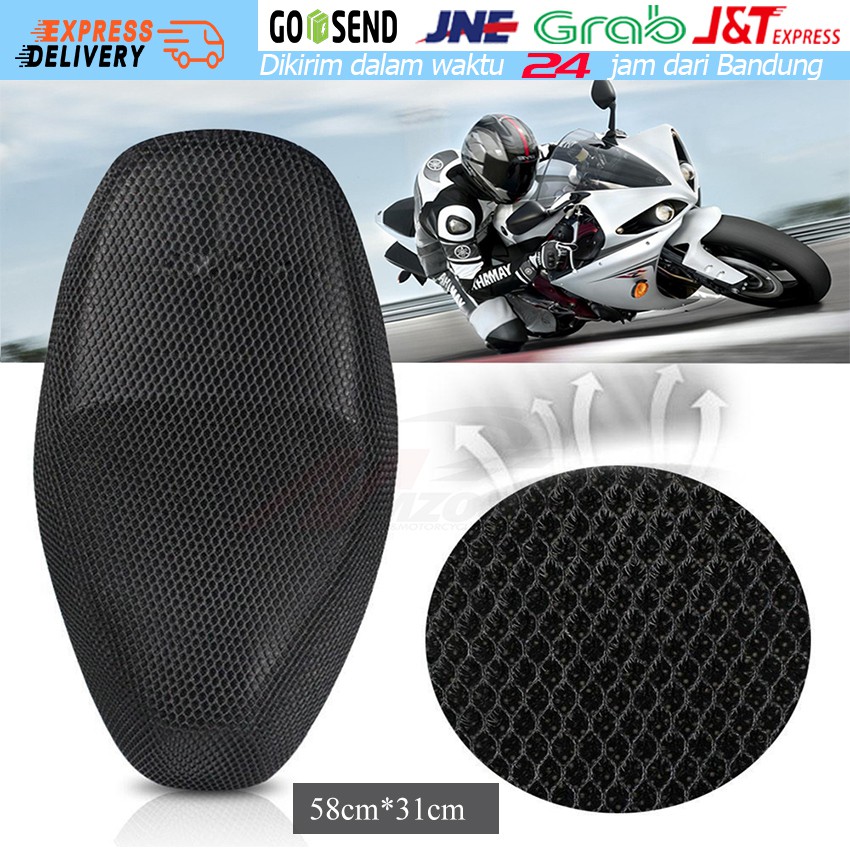 Sarung jok motor Motorcycle seat cover Jaring-jaring