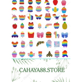 [Grosir] POP IT MURAH RAINBOW UNICORN fidget push Pop Its Fidget Toy Push bubble kids