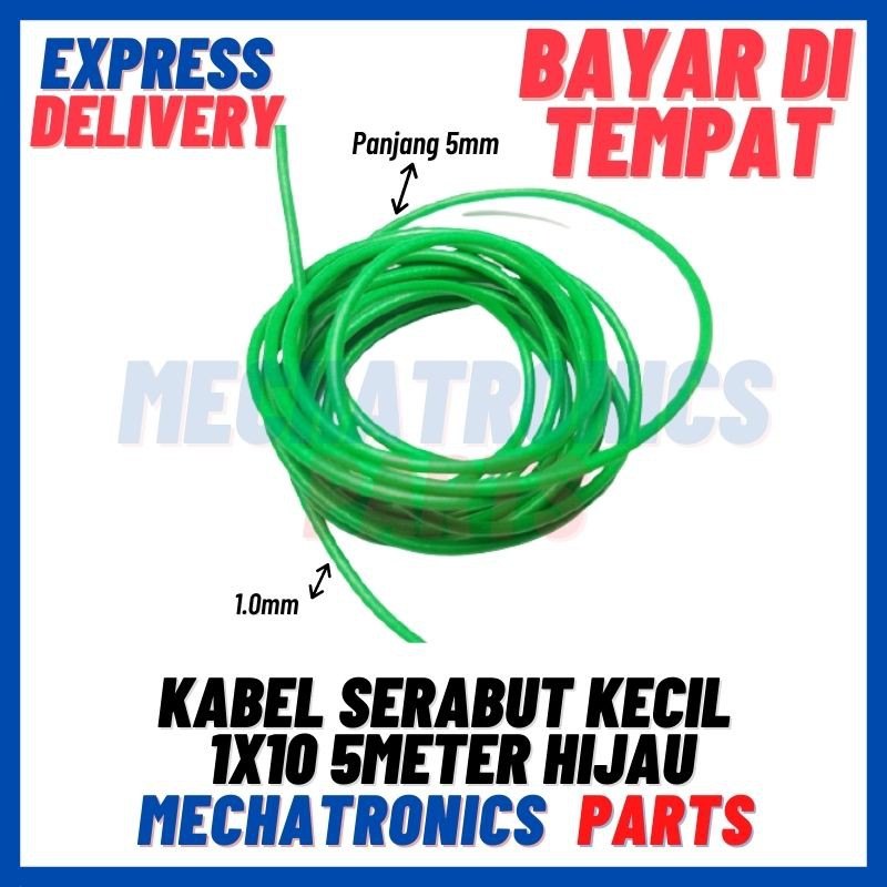 [DEV-9184] KABEL SERABUT KECIL 1X10 5METER HIJAU