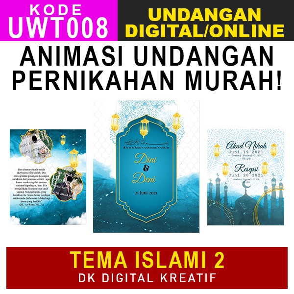 Undangan Digital Video Pernikahan Tema Islami