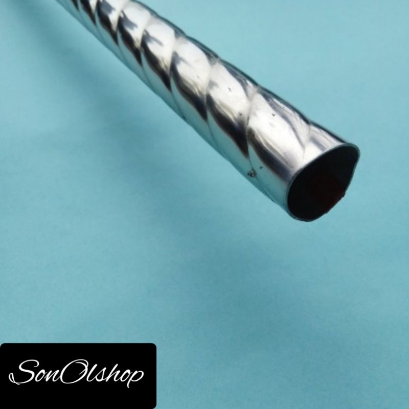 Pipa Bulat Stainless Ulir Od 31 mm Tebal 0.8 mm Panjang 25 cm