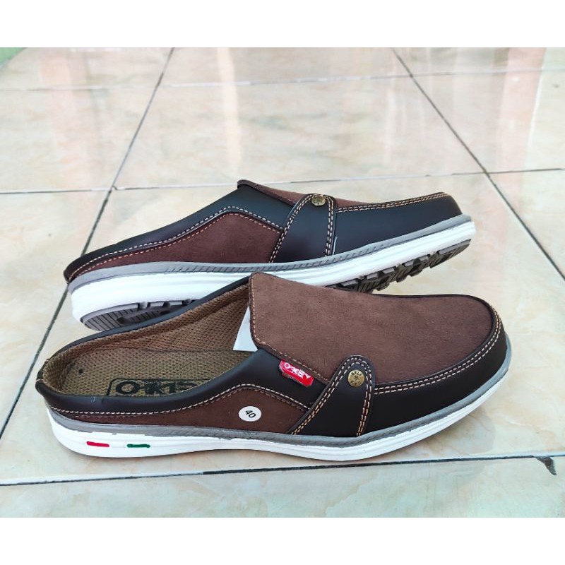 Sepatu sandal selop casual pria santai okey sidney halus