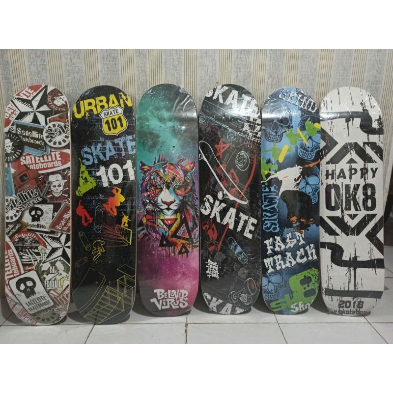 Skateboard dewasa bermotif ukuran XL, Jakarta