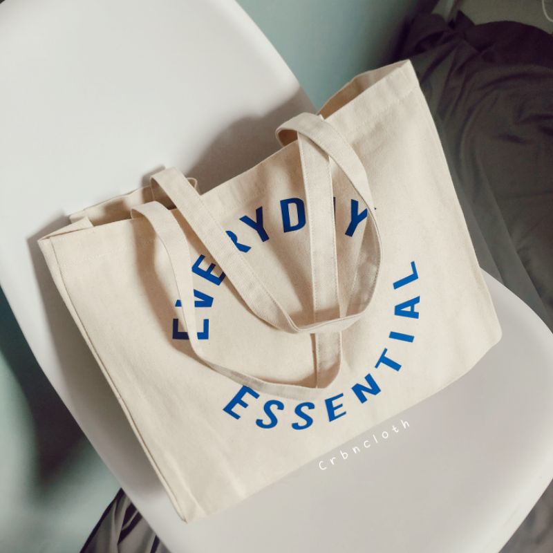 TOTEBAG KANVAS EVERYDAY ESSENTIAL (crbn_cloth) Totebag quotes aesthetic