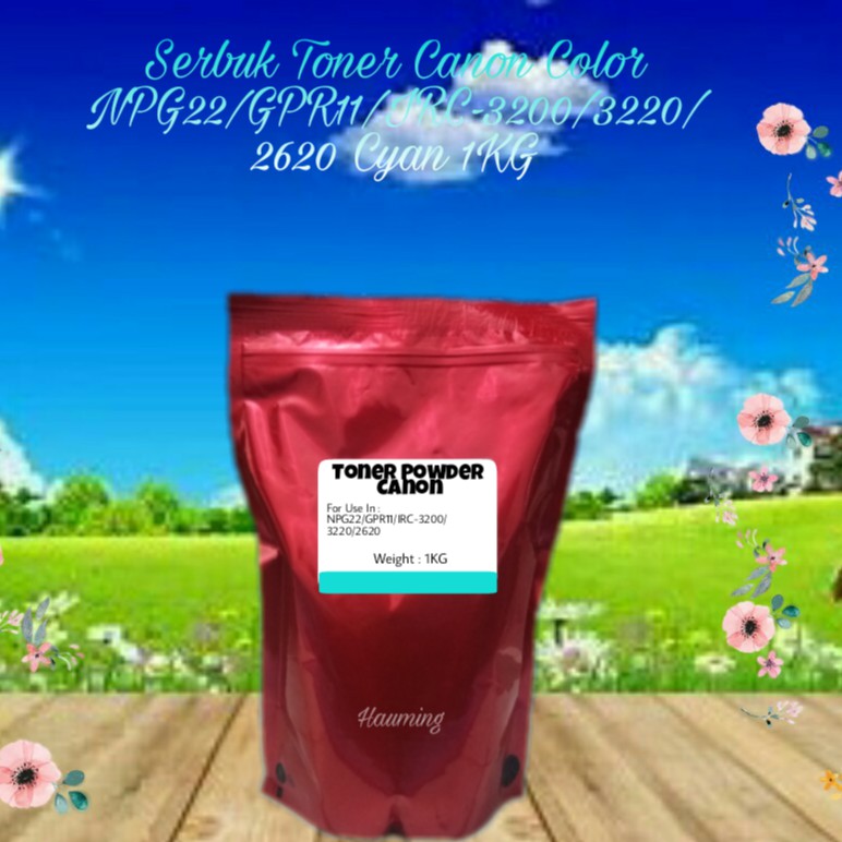 Serbuk Toner Canon NPG22 NPG 22 GPR11 IR C3200 C3220 C2620 C3200N C3220N C2620N Cyan 1kg