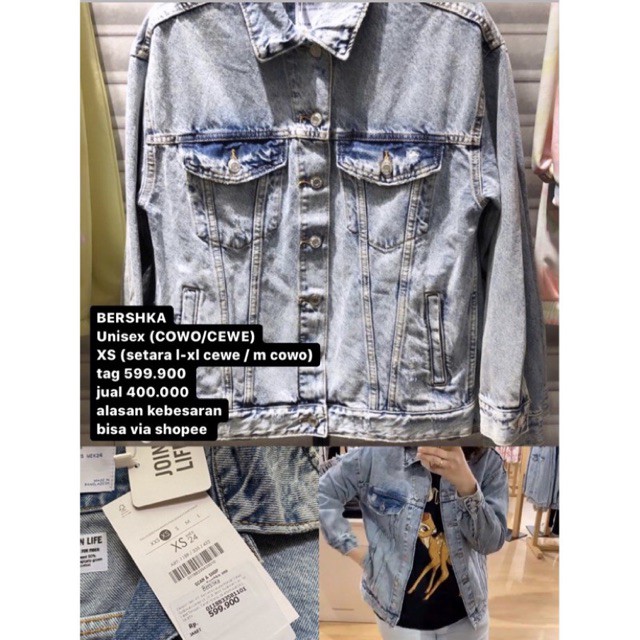 jaket jeans BERSHKA