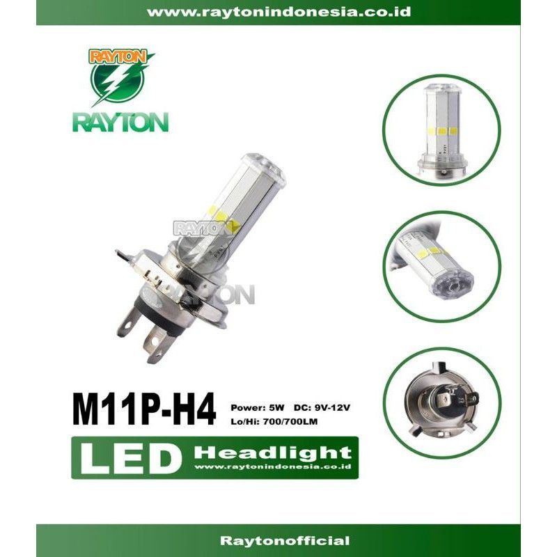 Lampu Depan LED H4 Vixion Scoopy M11P RTD