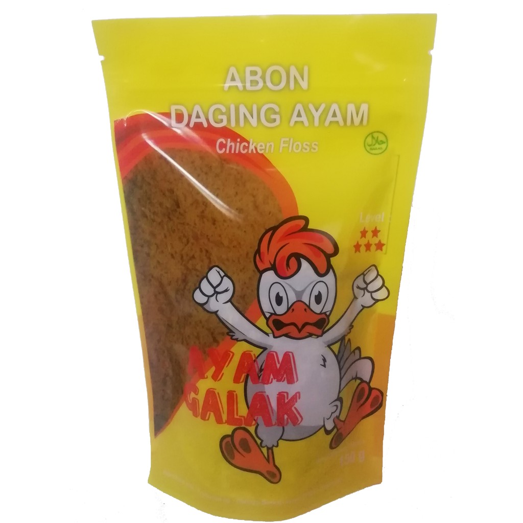 

Abon Ayam Galak Pedas lvl 5 150g