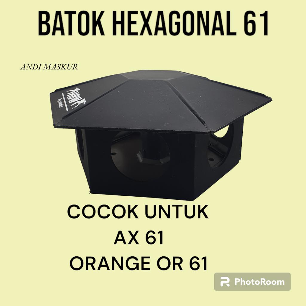 Batok Rangka Hexagonal Walet Anti Petir AUDAX ax 61 ORANGE or 61
