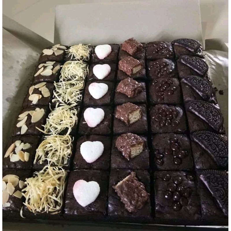 

brownies fudgy/fudgy brownies/brownies sekat/murah dan enak