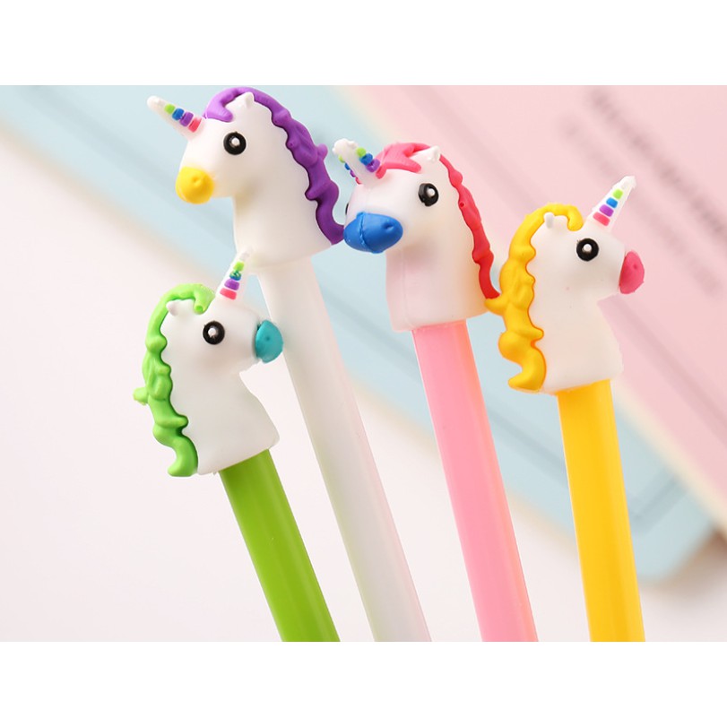 Bolpoin Karakter UNICORN / Bolpoin Kartun Kuda / Pulpen Gel 0,5 mm Motif UNICORN / Ballpoint Lucu