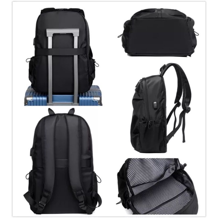 Ransel Laptop Pintar Anti Air Dengan Smart Usb ORIGINAL Korea Premium Bisa Buat Cas Handphone High Quality Product